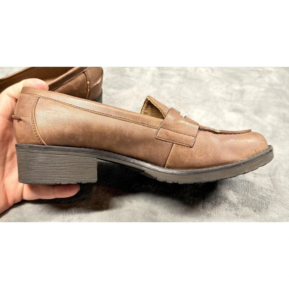 Baretraps Shoes Womens Size‎ 8 Brown Oliva Loafer Slip On Comfort Workwear
